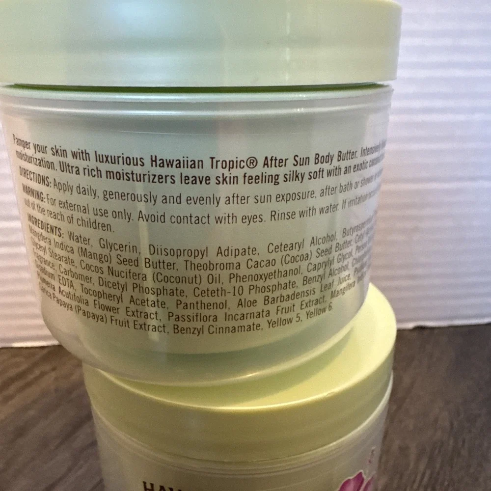2 Hawaiian Tropic After Sun Body Butter with Coconut Oil, Beach Essentials,